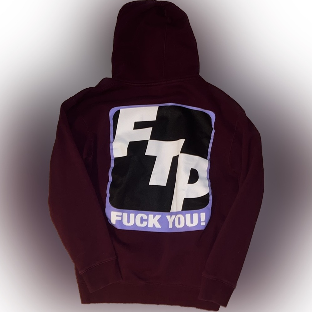 FTP “F*UCK YOU” BURGUNDY HOODIE